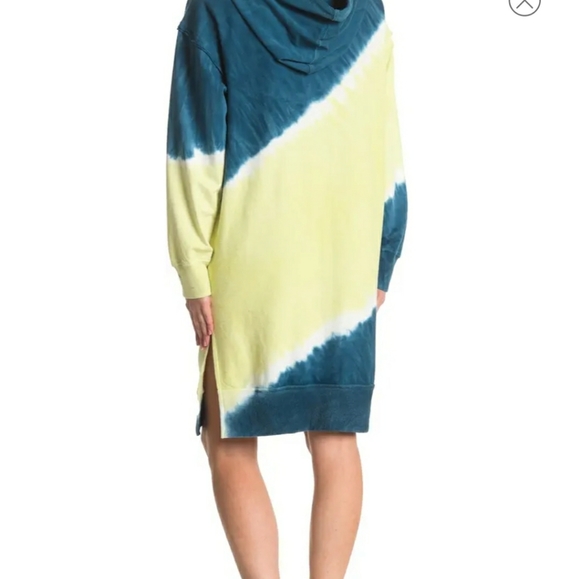 STITCHDROP French Terry Tie Dye Hoodie Dress - Picture 2 of 7